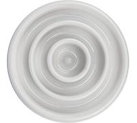 TRIXIE Slow Feeding gamelle, en Plastique/TPR, 0,45 l/ 23 cm, Gris - 25029