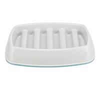 TRIXIE Slow Feeding Mangeoire Automatique, Plastique, Gris, 0,35l/15 × 15 cm, Pour Chats