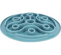 Trixie Tapis alimentaire slow feeding anti-dérapant TPE Ø 28 cm Bleu pour chiens, lavable