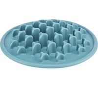 TRIXIE Slow Feeding Set de Table Pillars, en TPE, 35 cm, Bleu - 25038
