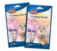 Trixie Snack crémeux au Thon et au Poisson Blanc 6 unités 5 x 14 g