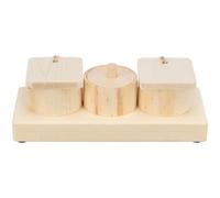 Trixie Coupes à snacks Snack Cups en bois 15 × 4,5 × 6 cm beige caoutchouc