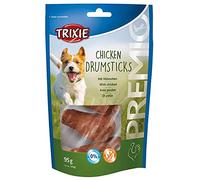TRIXIE Snack Drumsticks avec poitrine de poulet - Os à frire enrobés de viande de poulet - 59 % de viande - sans gluten & sans sucre ajouté - 95 g - 31585