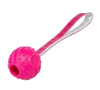 TRIXIE Soft et Strong Balle sur Sangle Jouet TPR pour Chien - Rose - 29 cm