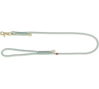 TRIXIE Soft Rope 1985116 Laisse pour Chien XS-S 1,2 m/6 mm - Longue Laisse Robuste en Corde avec Crochet Trigger Snap Hook pour Petit Chien - Matériau Souple et Rond avec dragonne - Sauge