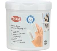 Trixie Lingettes dentaires - Pour chiens, chats & petits animaux - Menthe - 50 pièces