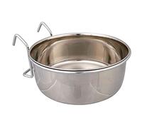 TRIXIE Ecuelle inox avec support - 900ml - O14cm - Pour perroquet et perruche G