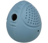Trixie Steh-Auf-Snack-EI - Jouet pour Chien en Caoutchouc Naturel - Peut être rempli de friandises - Roule silencieusement et rebondit de manière irrégulière - 10 cm - Bleu foncé - 34948