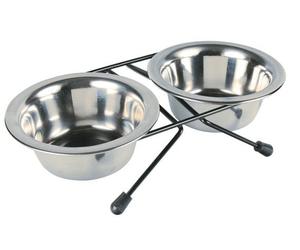 TRIXIE Support avec gamelles 2x0.45L