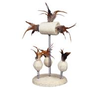 Trixie Support En Sisal 30 Cm Avec Jouet Naturel Pour Chats Et Plume