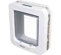 Trixie SureFlap 4-Way Flap Hinged Cat Door with Microch, 26.2 × 28.1 cm, White 38550