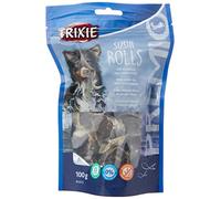 TRIXIE Sushi au Poisson Blanc et à la patate Douce - Friandises sans Gluten pour Chiens - 90% de Poisson - avec acides Gras oméga-3 et oméga-6 - sans Sucre ajouté - 100 g - 31573