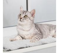 Trixie Tapis à Coucher Harvey pour Fenêtre 90x28cm Noir-Blanc Chats Et Chiens