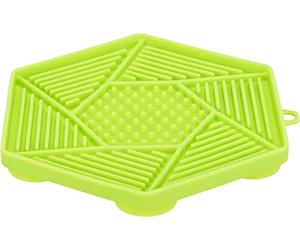 TRIXIE Tapis à lécher Lick'n'Snack avec ventouses, Silicone, 17 cm, Sauge