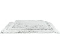 Trixie Tapis de couchage HARVEY, doux poils longs, 75 x 55 cm blanc/noir/gris