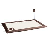 Tapis griffoir - Trixie - 70x45 cm - Sisal/Peluche - Jouet sur ressort - Antidérapant