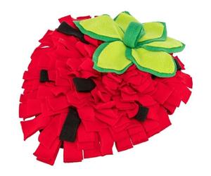TRIXIE Tapis olfactif pour cavies et lapins, fraise, rouge 33 × 40 cm