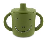 TRIXIE Mr. Lion Couverts pour enfants en bas âge Acier inoxydable, Jaune Silicone, Acier inoxydable