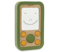 Trixie - Téléphone bébé en silicone et bois Mr Dino