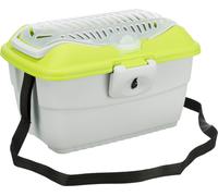 Trixie Mini Capri Boîte de Transport 40 x 22 x 30 cm Gris Clair/Vert