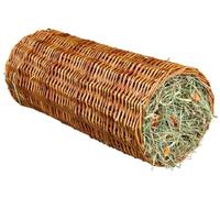 Trixie Tunnel en osier avec foin Ø 15 × 33 cm pour rongeur
