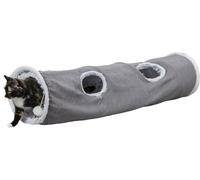 Trixie Tunnel De Jeu Harvey Gris Ø27x116Cm Chats Avec 4 Entrées & Jouets