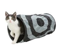 Tunnel de jeu, ø 25 x 50 cm, pour chat, coloris gris.