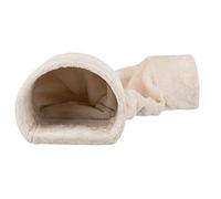 Trixie Tunnel Douillet pour Lapins/Petits Rongeurs Peluche Beige 27 × 21 × 80 cm