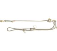 TRIXIE V-Leine 1984119 Soft Rope Laisse réglable en Corde tissée pour Chiens de Taille Moyenne et Grande Taille 2 m/10 mm Gris Clair Longueur réglable en 3 Positions
