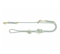 TRIXIE V-Leine Soft Rope 1985316 Laisse réglable pour Grands Chiens en Corde tissée réglable en 3 Longueurs 2 m / 6 mm Sauge Taille L-XL