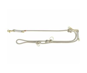 TRIXIE V-Leine Soft Rope 1985319 Laisse réglable en Corde tissée pour Grands Chiens de 2 m/6 mm Taille L-XL 2 m / 6 mm Gris Clair