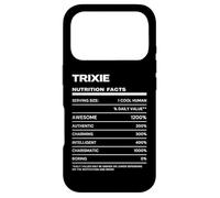 Trixie Valeur Nutritive Nom Drôle Coque pour iPhone 17 Pro