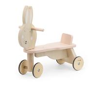 Trixie - Vélo à 4 Roues en Bois certifié FSC - Draisienne pour Enfants à partir de 1 an - Mrs. Rabbit (Lapin)