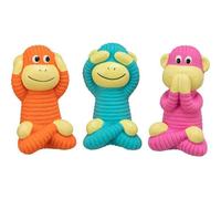 Trixie Wise Monkey, jouet sonore, 12 cm, latex rempli, 3 variantes