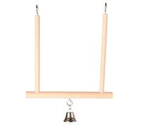 Trixie Wood Swinging Trapeze with Bell, 12 x 13 cm, Pack of 4
