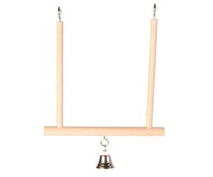 Trixie Wood Swinging Trapeze with Bell, 12 x 13 cm, Pack of 4