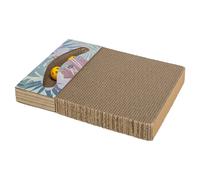 Trixie Zéro Carton pour Chats Avec Catnip, 38x5x30cm, Inclus 2 Balles Coloré