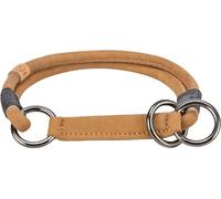 TRIXIE Zug-Stopp BE Nordic 17101 Collier pour Chien en Cuir Confortable pour Chiens de très Petite et Petite Taille avec contrôle de Traction - Robuste et élégant - Marron