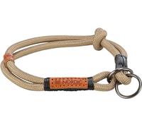 TRIXIE Zug-Stopp BE Nordic M 17274 Collier Confortable pour Chien de Taille Moyenne avec limitation de Traction - Robuste et élégant - Sable/Noir
