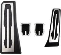 Trixly Jeu de pédales voiture pour BMW Série 5 F10 F11 2011-2017 avec repose-pieds et plaquettes frein à pour gaz LHD
