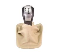 Trixly Pommeau de levier de pour vitesse avec botte en cuir, pour Skoda, pour Octavia A5 MK2 1Z5, berline, pour Combi 2004, 2005, 2006, 2007, 2008, 5/6(6 speed 3)