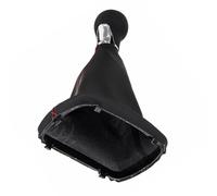 Trixly Pommeau de levier de pour vitesse en cuir avec couvercle de coffre pour A3 S3 8p 2003-2013 A4 S4 Q5 S-Line 2007-2015