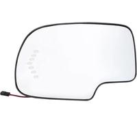 Trixly Pour GMC pour Sierra 2003-2007 Rétroviseur latéral en verre clignotant Clip chauffant(Left)