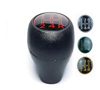 Trixly Pour Peugeot 504 505 205 309 Noir et Argent/Rouge/Vert/Jaune 5 pour Levier de Pour Vitesse Pommeau de levier de Pour vitesse de voiture(1xshift n 3xcase)