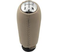 Trixly pour Renault pour Clio III 2005-2009 pour Megane II 2002-3009 pour Scenic II 2003-2006 Pommeau de Levier pour Vitesse en Cuir Soufflet de Levier(Matte Cap Beige)