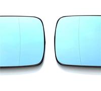 Trixly Rétroviseur chauffant pour grand angle bleu pour BMW 3 E36 1990-1998 5 E34 1988-1995 E39 1996-1997 E46 1998-2005(Left Right)