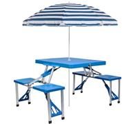 TRIZAND 23239 Table de camping pliante avec chaises pour camping et jardin