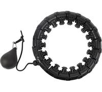 Trizand Hula Hoop 25208 Hula Hoop avec poids et picots de massage, noir, pour perdre du poids, accessoire de fitness