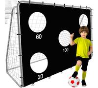 But de football avec mur de but 170 x 240 x 85 cm - Entraînement pour le jardin des enfants - 21268