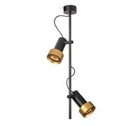 Trizo 21 2Thirty-CV2 Plafonnier Nid d'Abeille Noir/ Anneau Doré